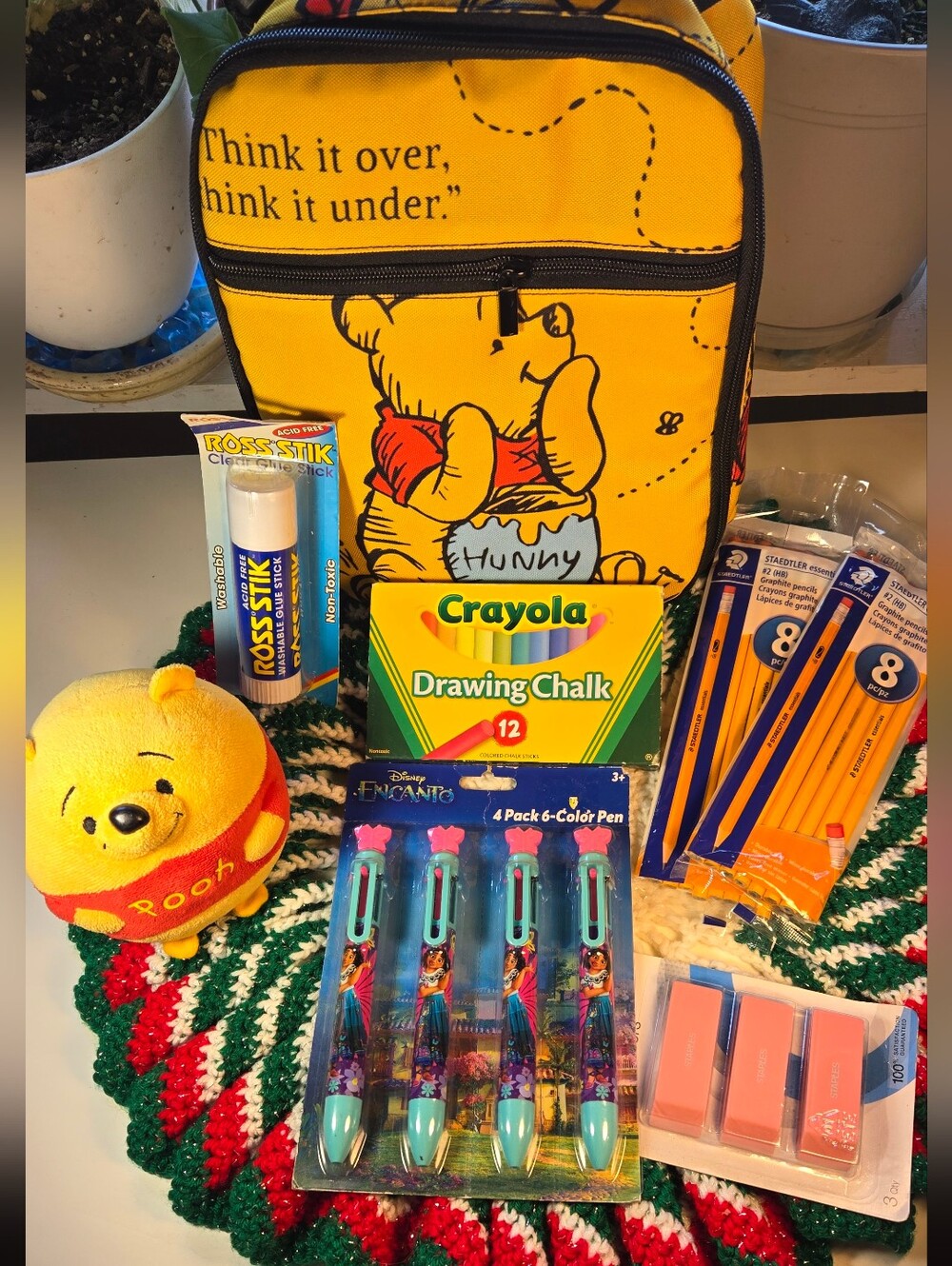 Winnie the Pooh Lunchbox with School Supplies Bundle